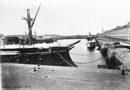 Le port de Cherbourg en 1873